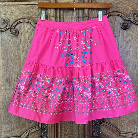 CeCe Floral Tiered Miniskirt - Picture 3 of 10